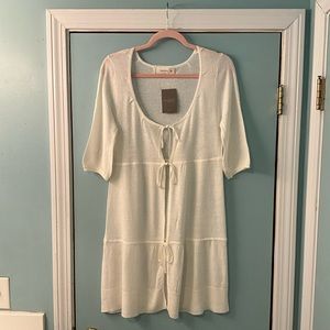 NWT Anthropologie tie-front lightweight sweater or cover-up by Laurie b.